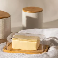 Deska bambusowa z kloszem