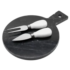 Deska do serów mamurowa z akcesoriami 24,5x18 cm