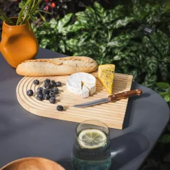 Deska do serwowania, bambusowa, 32 cm, MIX