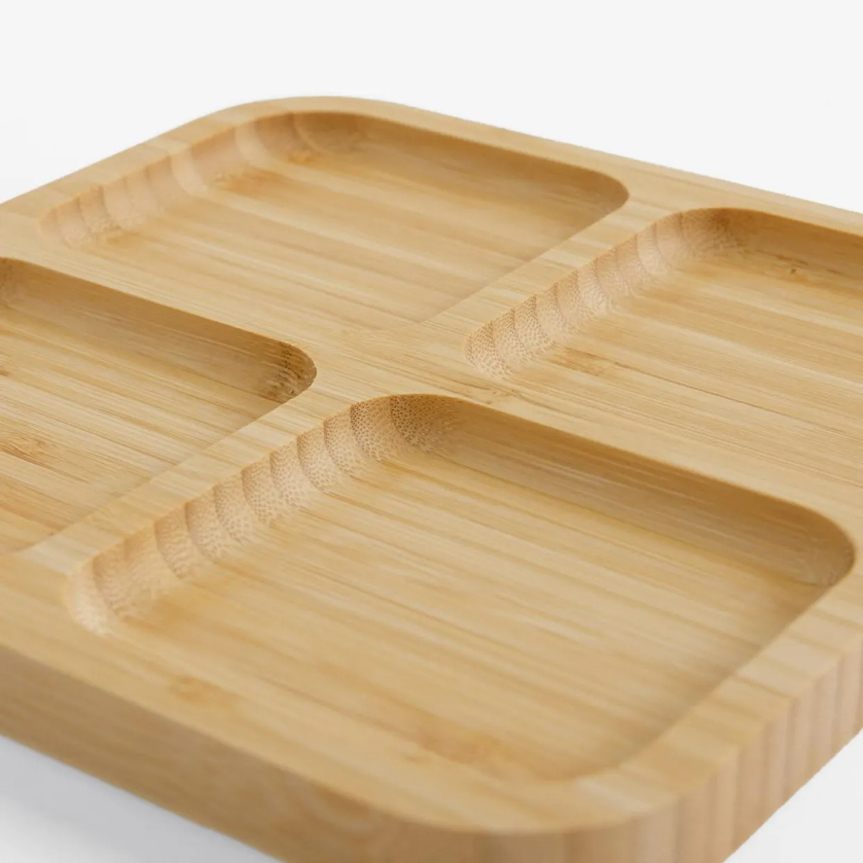 Deska do serwowania przekąsek bambusowa 29,5x29,5 cm