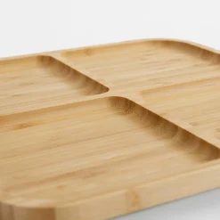 Deska do serwowania przekąsek bambusowa 29,5x29,5 cm