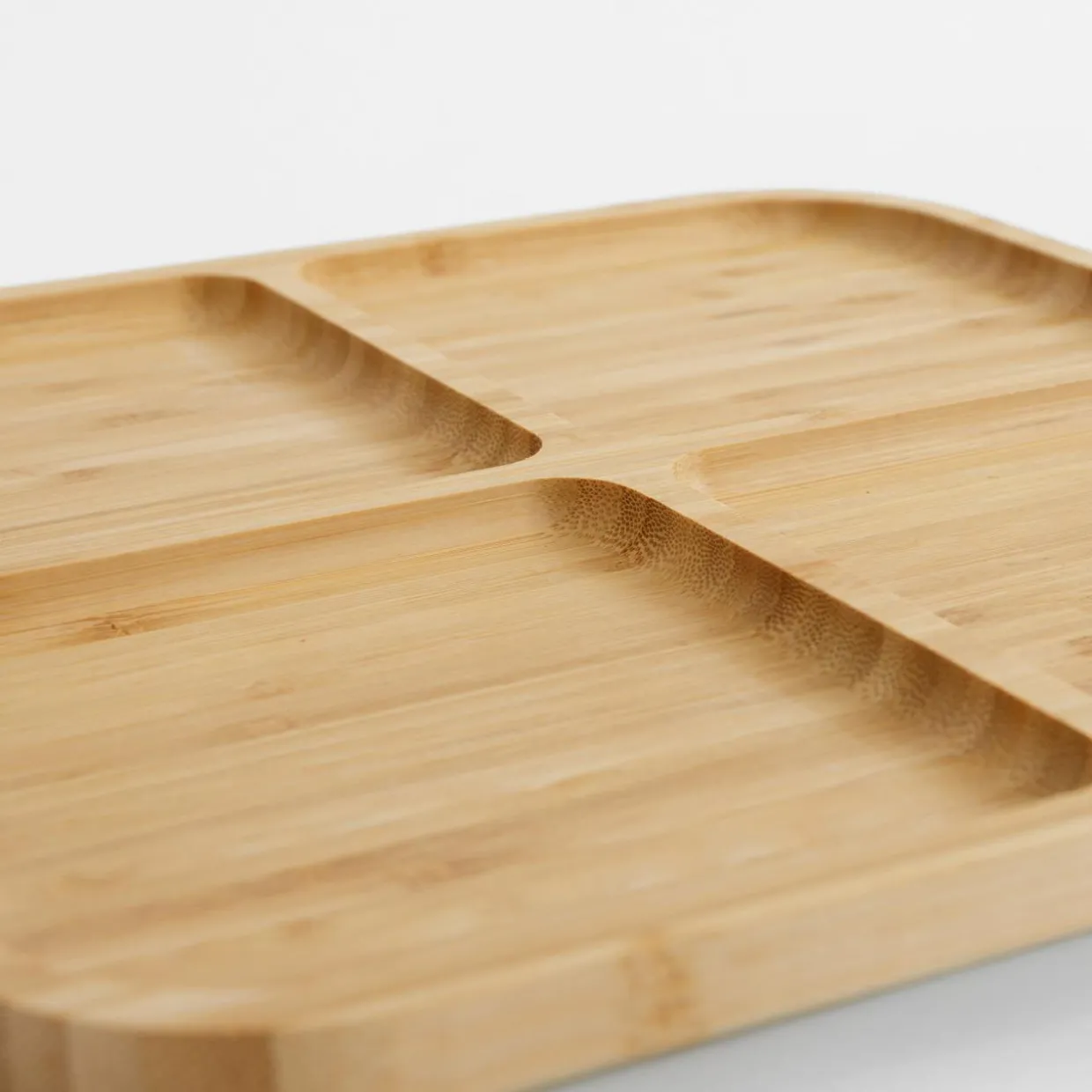 Deska do serwowania przekąsek bambusowa 29,5x29,5 cm