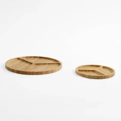 Deska do serwowania przekąsek bambusowa 30 cm