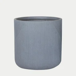 Donica żłobiona szara 44x44 cm