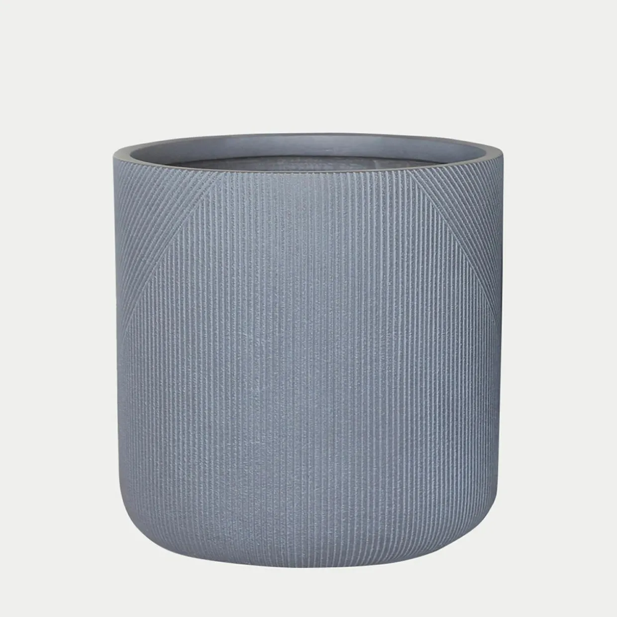 Donica żłobiona szara 36x36 cm