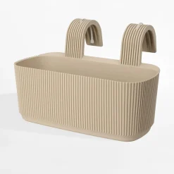 Doniczka balkonowa wisząca, 21x29x19 cm, MIX