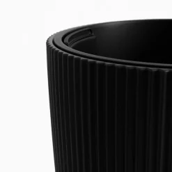 Doniczka z wkładem antracytowa MILLY 29,8x36,5 cm