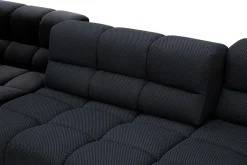 Duży narożnik u-kształtny czarny TEMPLE