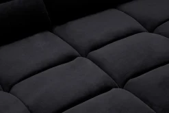 Duży narożnik u-kształtny czarny TEMPLE