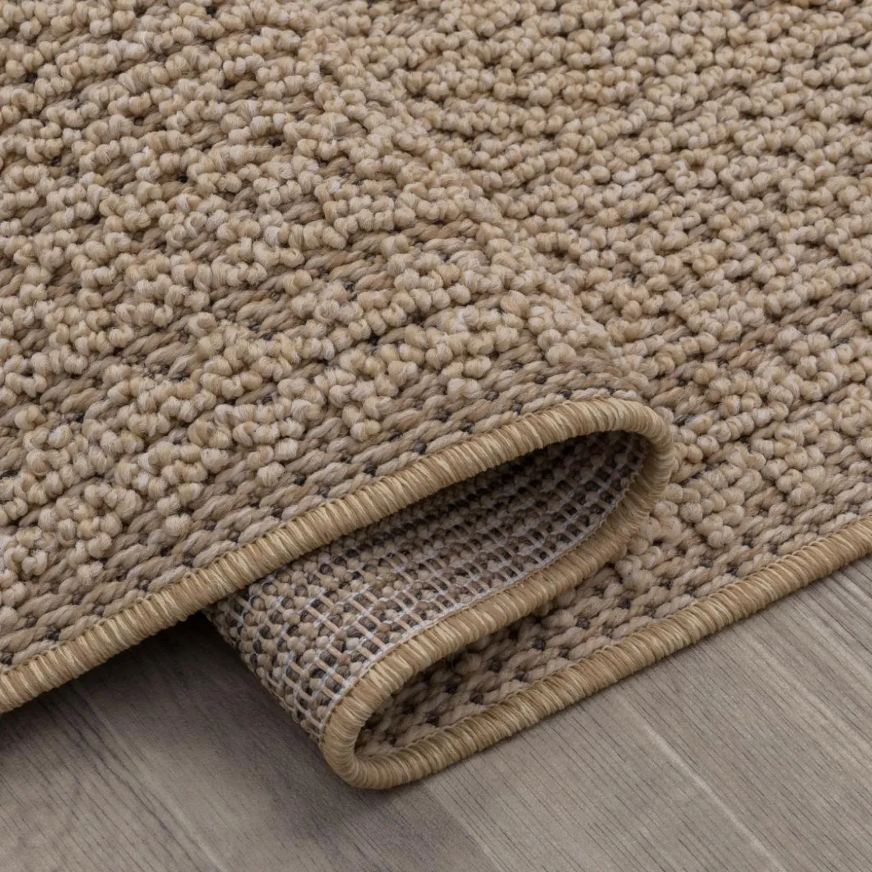 Dywan boho zewnętrzny beż BOUCLE 120x170 cm