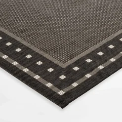 Dywan czarno-grafitowy AMBIENTE, 80x150 cm