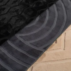 Dywan czarny ANDRE RABBIT 3D 160x230 cm