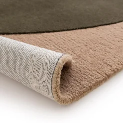 Dywan do salonu wełniany kremowo-brązowy ELEMENTS 120x170 cm