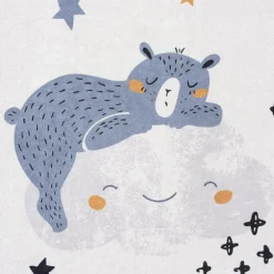 Dywan drukowany biały BEAR PETRA 160x230 cm