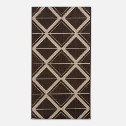 Dywan geometryczny antracytowy JUTA 80x150 cm