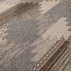 Dywan geometryczny KEMET ROMBY, szaro-beżowy, 160x230 cm