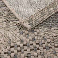 Dywan geometryczny KEMET ROMBY, szaro-beżowy, 160x230 cm