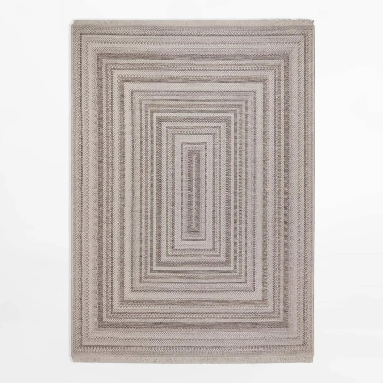 Dywan geometryczny ORIA, szary, 200x280 cm