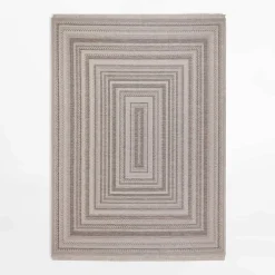 Dywan geometryczny ORIA, szary, 160x220 cm