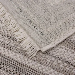 Dywan geometryczny ORIA, szary, 120x170 cm