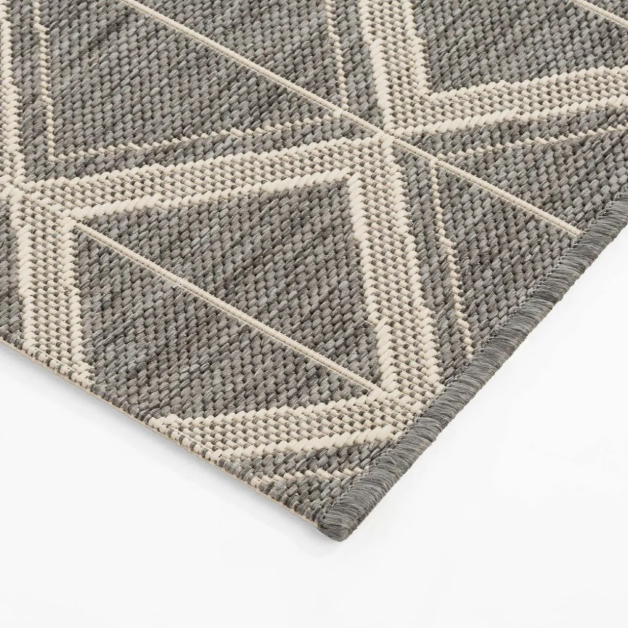 Dywan geometryczny szary JUTA 80x150 cm