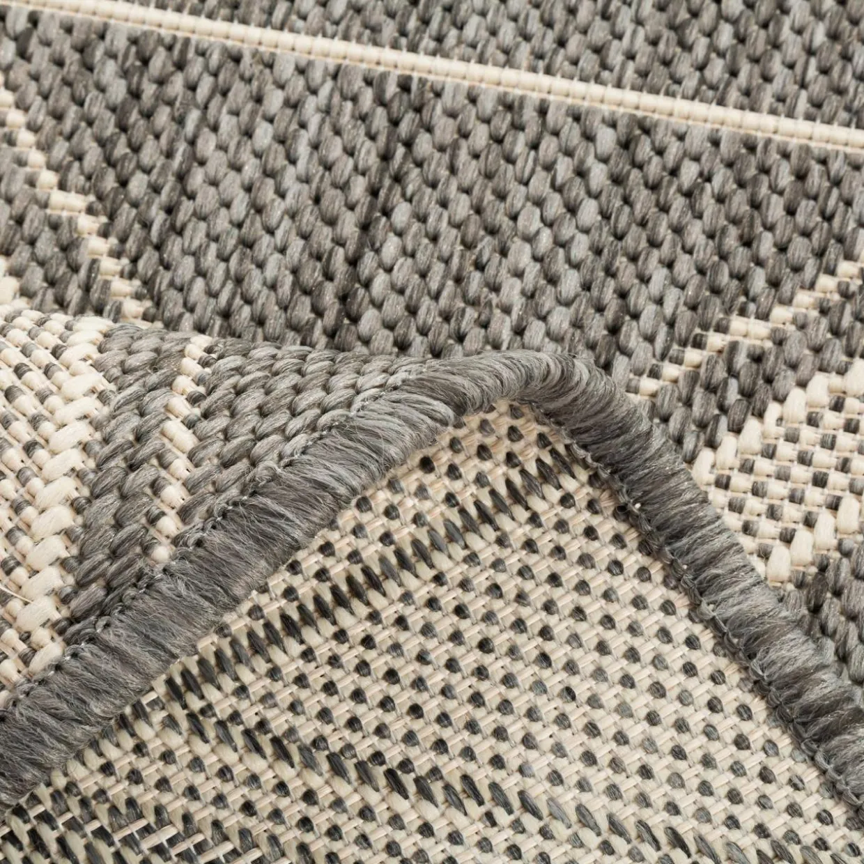 Dywan geometryczny szary JUTA 80x150 cm