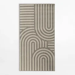 Dywan geometryczny szary PIATTO 80x150 cm