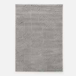 Dywan nowoczesny srebrny SAHARA 120x170 cm