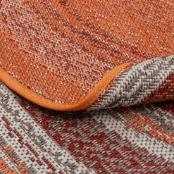 Dywan okrągły na zewnątrz rudy MUNRO 120 CM