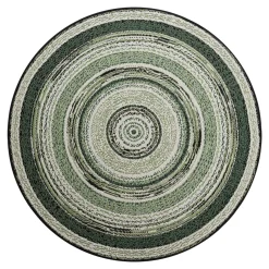 Dywan okrągły na zewnątrz zielony MUNRO 120 CM