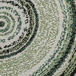 Dywan okrągły na zewnątrz zielony MUNRO 120 CM