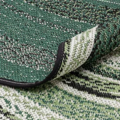 Dywan okrągły na zewnątrz zielony MUNRO 120 CM