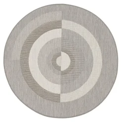 Dywan okrągły szary TOSCA 120 cm