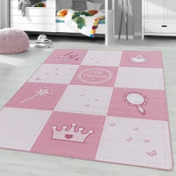 Dywan różowy dla małej księżniczki PLAY 80x120 cm
