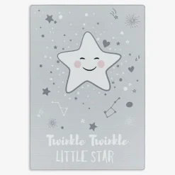 Dywan szary z gwiazdką PLAY 80x120 cm