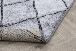 Dywan w szare romby MILLEY 200x300 cm