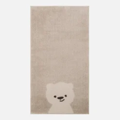 Dywan z małym misiem kremowy KIDY 80x150 cm