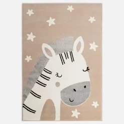 Dywan z zebrą kremowy STEP 200x290 cm