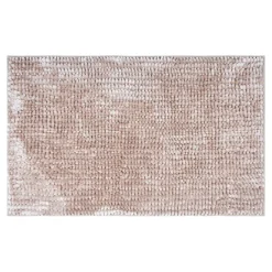 Dywanik łazienkowy beżowy CHENILLE 40x60 cm