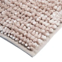 Dywanik łazienkowy beżowy CHENILLE 40x60 cm