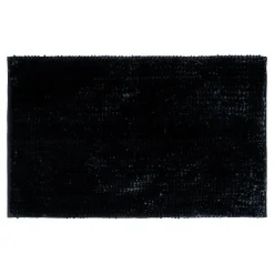 Dywanik łazienkowy czarny CHENILLE 50x80 cm