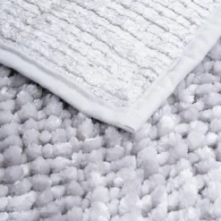 Dywanik łazienkowy jasnoszary CHENILLE 40x60 cm