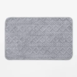 Dywanik łazienkowy NORDIC, szary, 50x80 cm