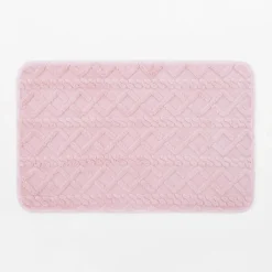 Dywanik łazienkowy NORDIC, różowy, 50x80 cm
