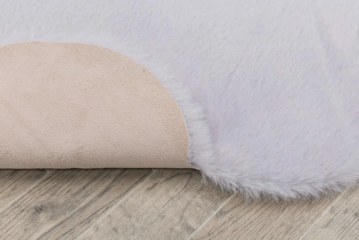 Dywanik szary kwiatek NEBBIA 60x60 cm