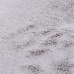 Dywanik szary kwiatek NEBBIA 60x60 cm