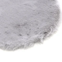 Dywanik szary kwiatek NEBBIA 60x60 cm