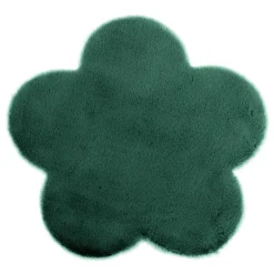 Dywanik w kształcie kwiatka zielony NEBBIA 60x60 cm