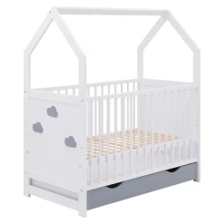 Łóżeczko ze stelażem LOEN 60x120 cm