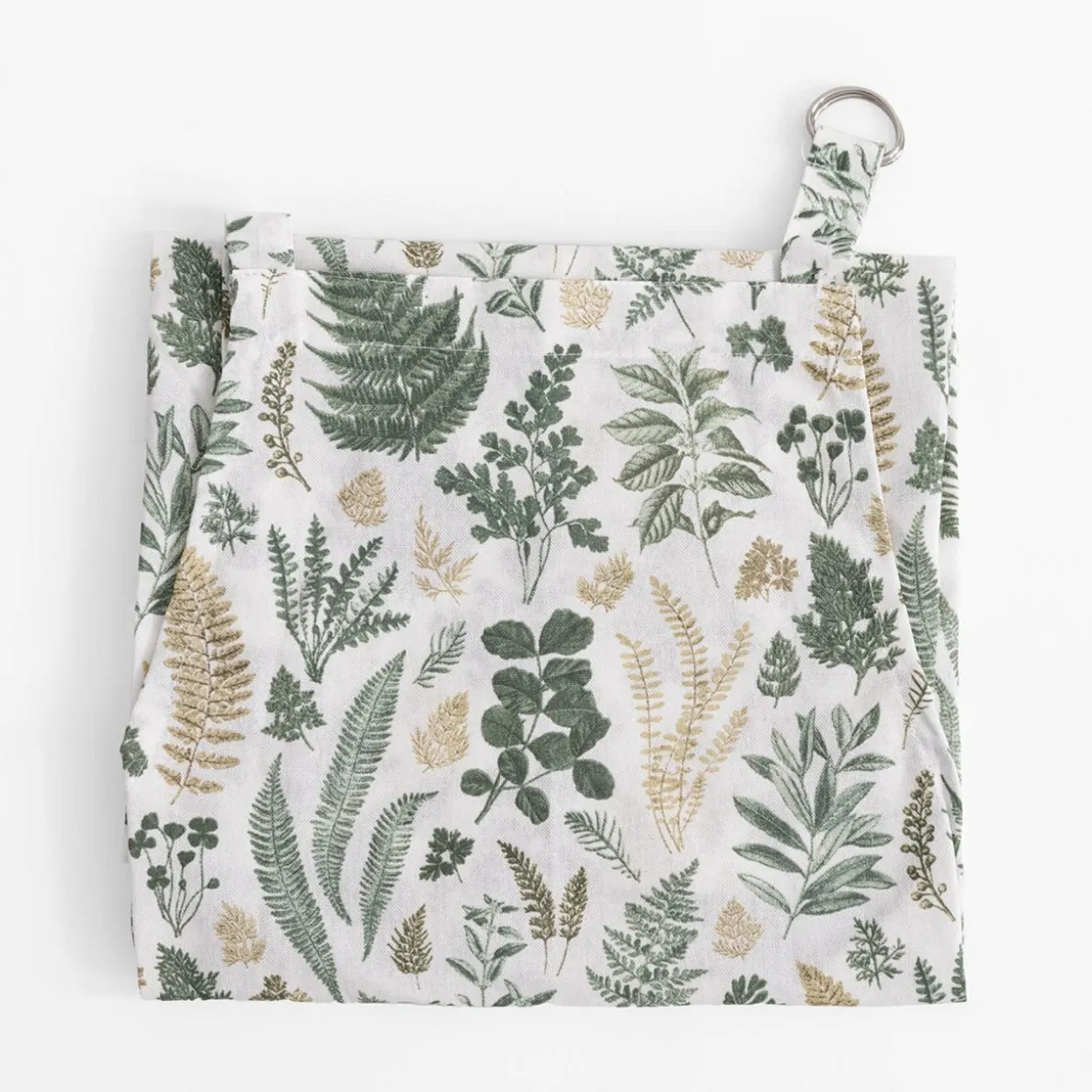 Fartuszek kuchenny bawełniany w paprotki 60x80 cm